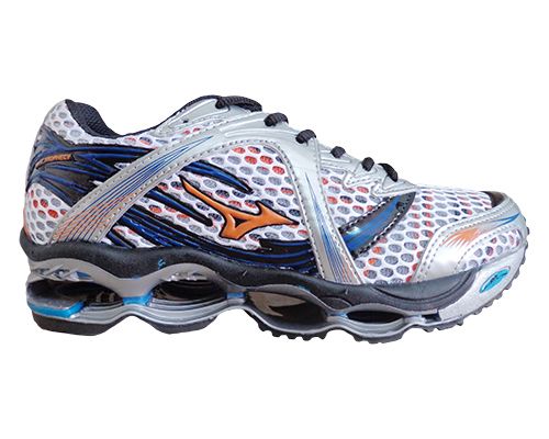 Tênis Mizuno Prophecy Branco Prata e Azul MOD:10752